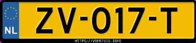 Kenteken afbeelding van ZV017T, rode Fiat 500 Twinair 8v