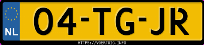 Kenteken afbeelding van 04TGJR, grijze Ford Fusion 1.6 16v