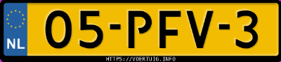 Kenteken afbeelding van 05PFV3, zwarte Ford Mustang Roush