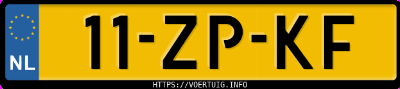 Kenteken afbeelding van 11ZPKF, grijze Ford Fusion 1.6 16v