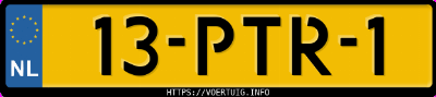 Kenteken afbeelding van 13PTR1, grijze Ford Fiesta 1.25i