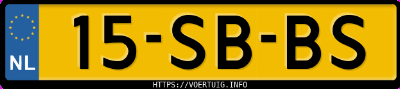 Kenteken afbeelding van 15SBBS, zwarte Ford Fiesta 1.6 16v