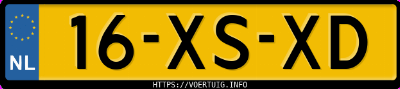 Kenteken afbeelding van 16XSXD, grijze Ford Mondeo 2.5 Turbo