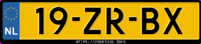 Kenteken afbeelding van 19ZRBX, grijze Ford Mondeo 2.5 Turbo