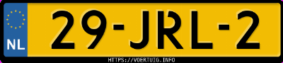 Kenteken afbeelding van 29JRL2, grijze Ford Fiesta 1.25i