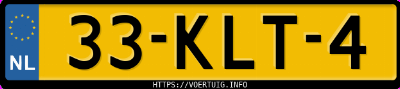Kenteken afbeelding van 33KLT4, zwarte Ford Fiesta 1.6i