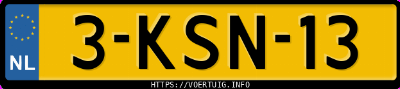 Kenteken afbeelding van 3KSN13, blauwe Ford Grand C-Max 1.6tdci