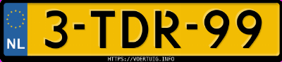 Kenteken afbeelding van 3TDR99, zwarte Ford Mondeo Mondeo1.6tdci Eco
