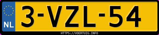 Kenteken afbeelding van 3VZL54,  Ford  F-250 Lariat