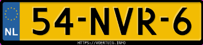 Kenteken afbeelding van 54NVR6, grijze Ford Focus 1.6i 16v