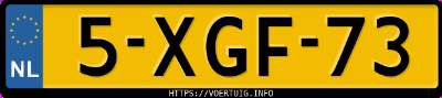 Kenteken afbeelding van 5XGF73, grijze Ford B-MAX 1.6