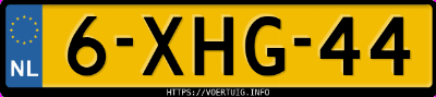 Kenteken afbeelding van 6XHG44, grijze Ford Focus 1.0 Scti