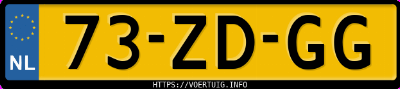 Kenteken afbeelding van 73ZDGG, groene Ford Fusion 1.4 16v