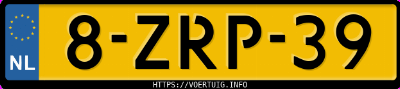 Kenteken afbeelding van 8ZRP39, zwarte Ford Fiesta 1.0 Scti