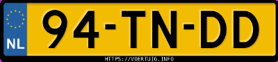 Kenteken afbeelding van 94TNDD, grijze Ford Fiesta 1.3
