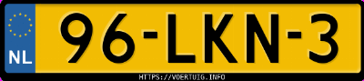 Kenteken afbeelding van 96LKN3, grijze Ford Focus 1.8i