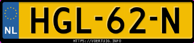 Kenteken afbeelding van HGL62N, zwarte Ford Puma 1.0 Scti