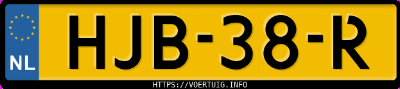Kenteken afbeelding van HJB38R, grijze Ford Explorer Long Range Rwd
