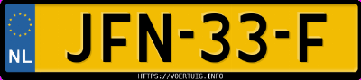 Kenteken afbeelding van JFN33F, grijze Ford Puma 1.0 Scti