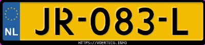Kenteken afbeelding van JR083L, grijze Ford Focus 1.0 Scti