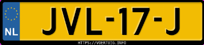Kenteken afbeelding van JVL17J, grijze Ford Kuga 2.5 Phev
