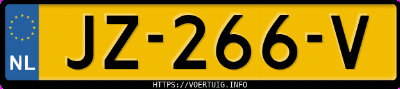 Kenteken afbeelding van JZ266V, grijze Ford Focus 1.5 Tdci