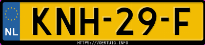 Kenteken afbeelding van KNH29F, grijze Ford Puma 1.0 Scti