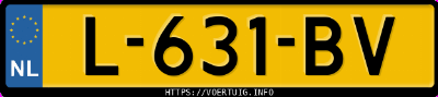 Kenteken afbeelding van L631BV, grijze Ford Kuga 2.5 Phev