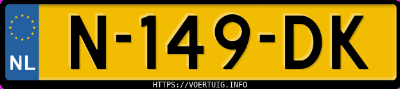 Kenteken afbeelding van N149DK, witte Ford Fiesta St