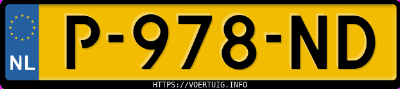 Kenteken afbeelding van P978ND, witte Ford Fiesta 1.0 Scti