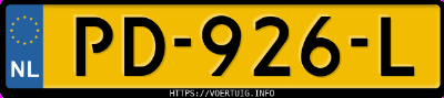 Kenteken afbeelding van PD926L, grijze Ford Mondeo 2.0 Scti