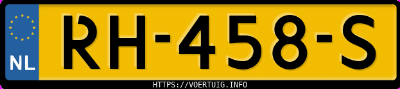 Kenteken afbeelding van RH458S, grijze Ford Fiesta 1.0 Scti