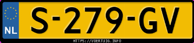 Kenteken afbeelding van S279GV, zwarte Ford Puma 1.0 Scti
