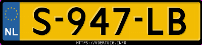 Kenteken afbeelding van S947LB, grijze Ford Fiesta 1.0 Scti