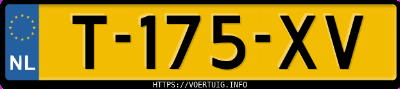 Kenteken afbeelding van T175XV, witte Ford Fiesta St