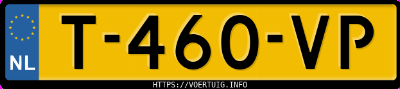 Kenteken afbeelding van T460VP, blauwe Ford Focus 1.0 Scti