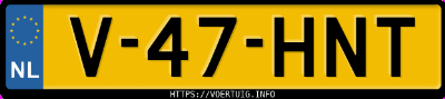 Kenteken afbeelding van V47HNT,  Ford Transit E-Transit 350 L2