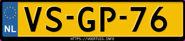 Kenteken afbeelding van VSGP76,  Ford E150 Econoline