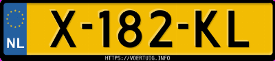 Kenteken afbeelding van X182KL, grijze Ford Fiesta 1.25i