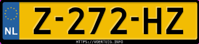 Kenteken afbeelding van Z272HZ, witte Ford Puma 1.0 Scti