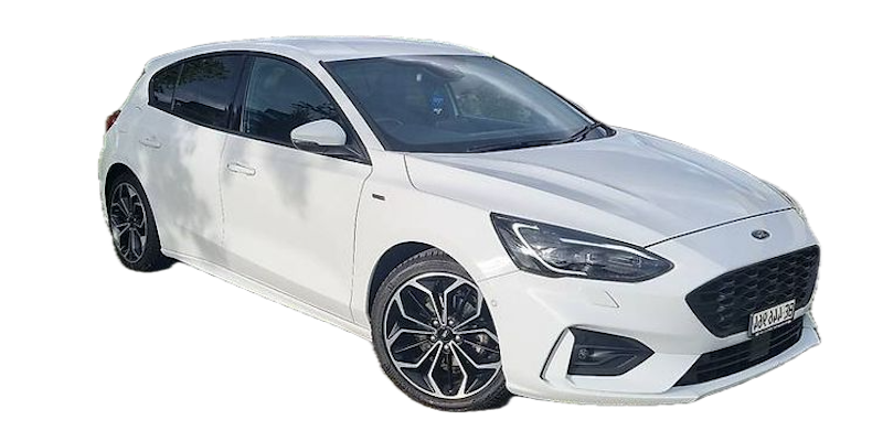 Afbeelding van RL014X, witte Ford Focus 1.0 Scti hatchback