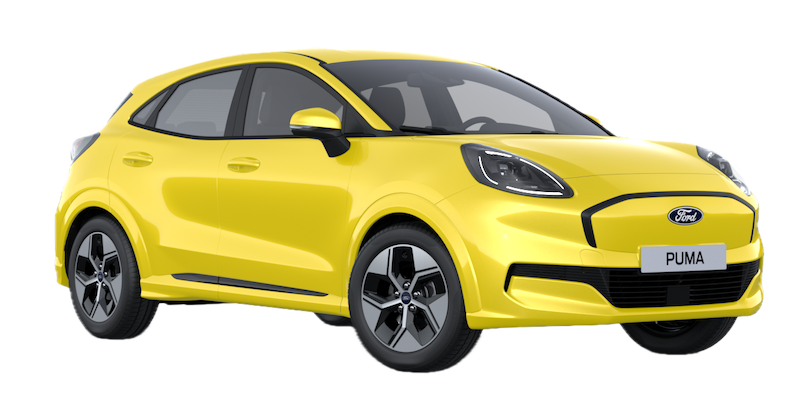 Afbeelding van HLT14K, gele Ford Puma Gen-E mpv