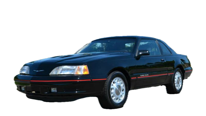 Afbeelding van AR0020, zwarte Ford Thunderbird cabriolet