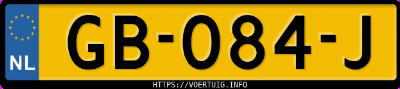 Kenteken afbeelding van GB084J, rode Honda Civic 5dr 1.8i