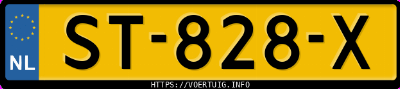 Kenteken afbeelding van ST828X, grijze Honda Civic 5dr 1,8i