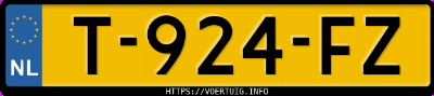 Kenteken afbeelding van T924FZ, grijze Honda Jazz