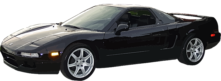 Afbeelding van 58LVNK, zwarte Honda Nsx U9 coupé