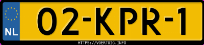 Kenteken afbeelding van 02KPR1, grijze Hyundai I 10