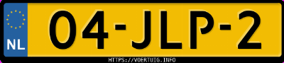 Kenteken afbeelding van 04JLP2, grijze Hyundai I 30