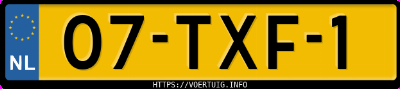Kenteken afbeelding van 07TXF1, grijze Hyundai I40 1.6 Gdi